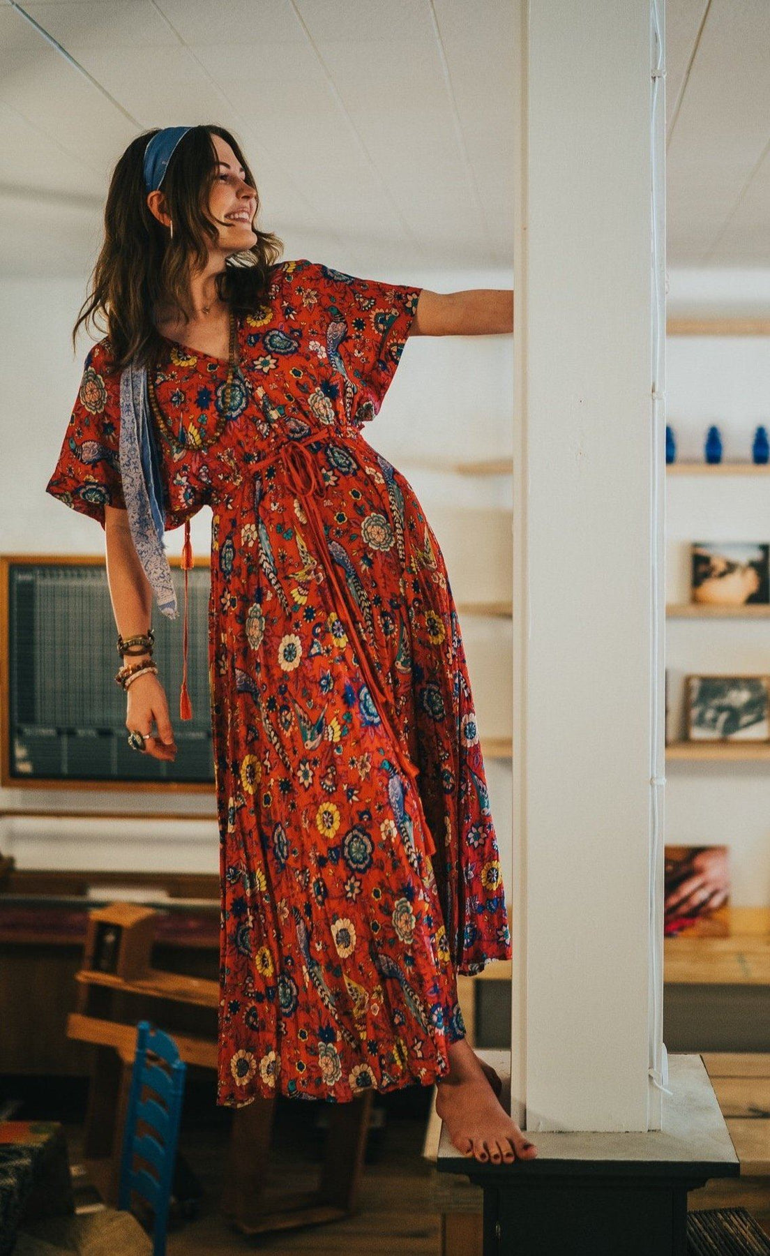 Peacock Maxi Dress | A Whole World Of Good